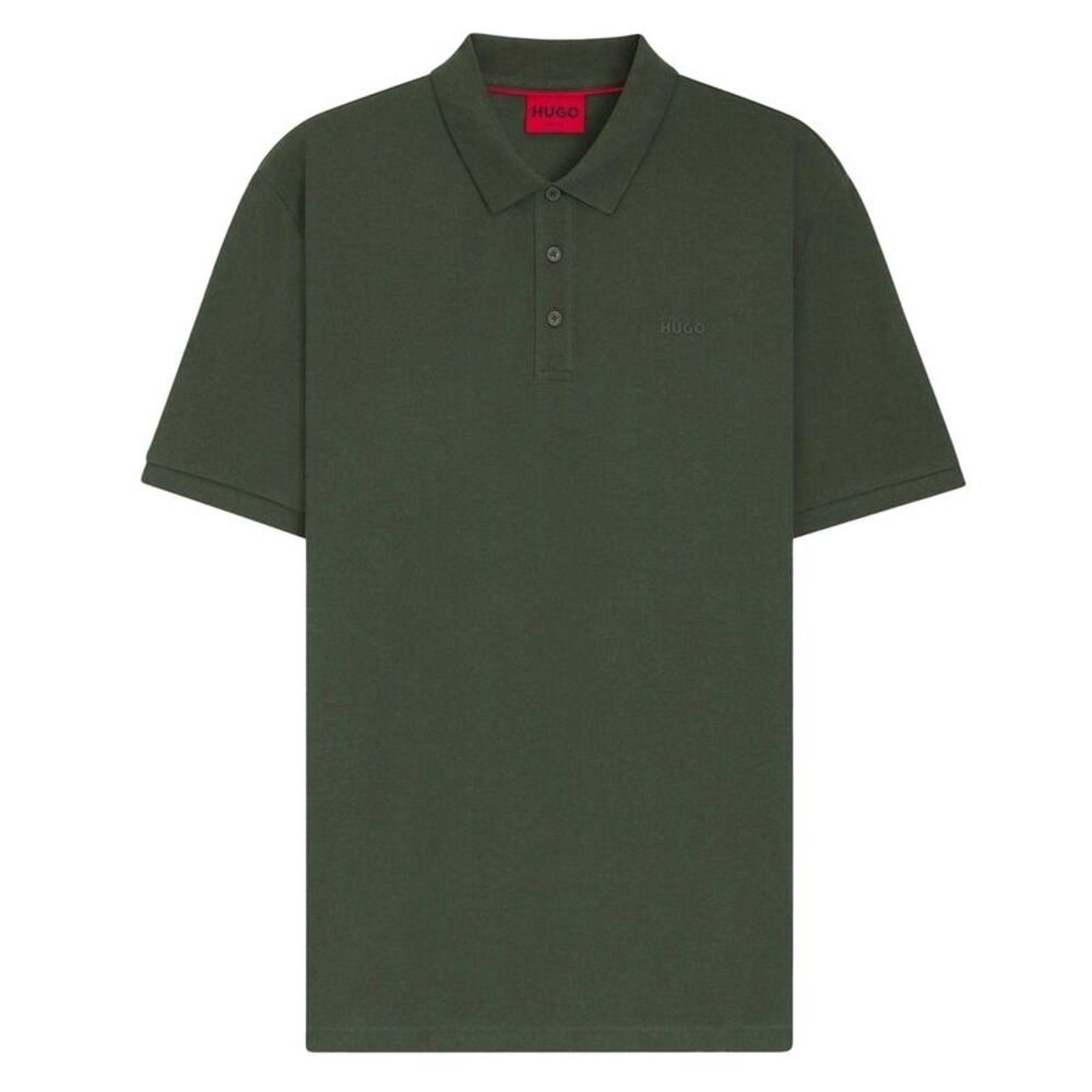 Hugo Mens Donos Cotton Polo Shirt / Dark Green